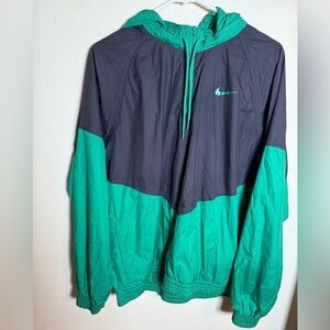 Nike Teal and Charcoal Windbreaker Men’s Size Large